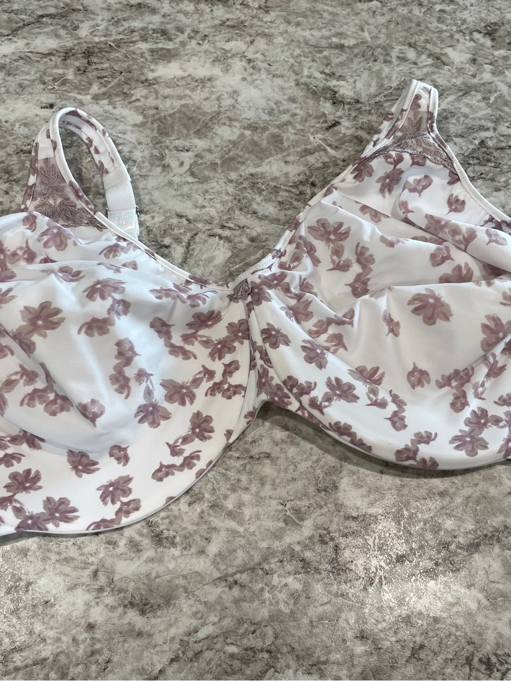 2- Bali Minimizer Bra 42DDD - NWT & NWOT - white & floral - Picture 2 of 10